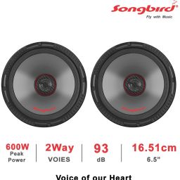 6.5 INCH Max 2 WAY DOOR SPEAKER WITH INBUILT TWEETER 2 piece in BOX SB-B656S Coaxial Car Speaker-4