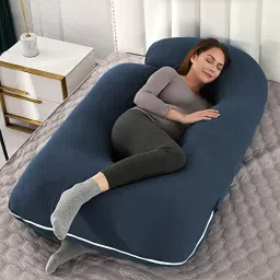 Microfibre, Polyester Fibre Solid Pregnancy Pillow Pack of 1-picture-28