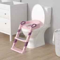 Anti-Slip Training Toilet Seat for Kids with Ladder, Ideal for Safe Training Potty Seat-image-4