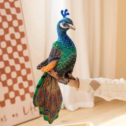 Peacock Soft Stuffed Plush Animal Toy for Kids and Birthday Gift Toys - 46 cm-image-25