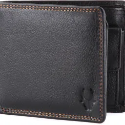 Men Black Genuine Leather Wallet - Mini-image-11