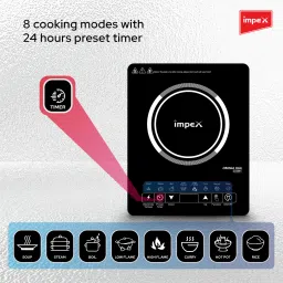 impex 2000 W Induction Cooktop Touch Panel image 3