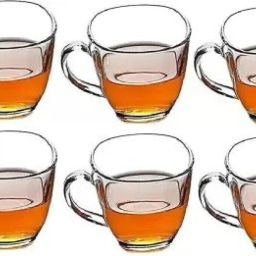 (Pack of 6) Glass Tea & Coffee Cup Set, Glass Set Water/Juice Glass-image-49