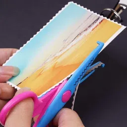 kraftmasters 6 Pieces Art and Craft Zig zag Paper Shaper Scissor Set Of 6 Scissors image 4