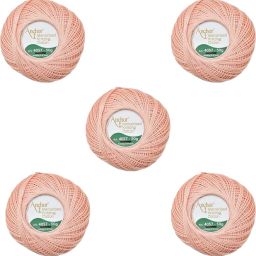Anchor Mercerized Knitting Cotton ART 4057 Shade No:0007 Kit of 5-image-24