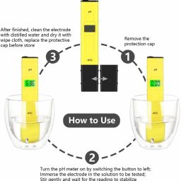 mlabs Digital Ph Meter High Accuracy ±0.1pH 0.6" LCD Mini Digital Pen Style pH Meter Digital TDS Meter image 4