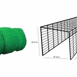 3 Side Interlocked Cricket NET with ROOF for Practice (100 x10 ft) Cricket Net-image-66