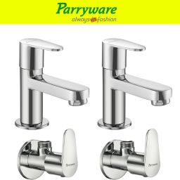 Uno Pillar Tap with Angle tap for Wash Basin, set of 2 pic 385 Pillar Tap Angle valve for Wash Basin – Brass Body, Single Lever Faucet Pillar Tap Faucet-image-73
