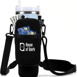 house of quirk Water Bottle Carrier Bag with Phone Pocket for 40/30 oz Tumbler-Only Bag-picture-24