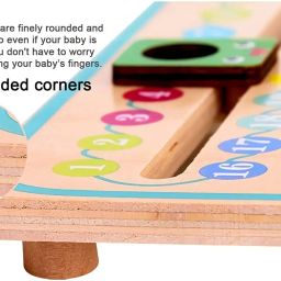 mara bommai Wooden Kids Learning Clock & Calendar | Educational Toy for Time, Date & Weather image 3