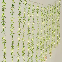 200 LEDs 3 m White, Yellow Steady Leaf Rice Lights-15
