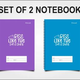 Spiral A4 Notebook unruled/plain ,Notebook for Students 400 Pages-image-31