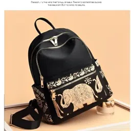Small 15 L Backpack Elephent Print Classic Bag For Women Backpack For Women & Girls-image-56