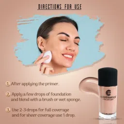 coloressence SPF-20 Liquid Foundation Deep Coverage Lightweight Face Makeup Formula Foundation image 3