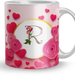 Letter R Alphabet PrintedCup,Coffee & Tea set For Coffee Gift For Birthday, Gift For Father, Gift For Friends,Gift For Girlfriend,Goft For Boyfriend,Gift For In-law, Gift For Brother, Gift For Sister, Gift For Wife, Gift For Husband (330 ml) Ceramic Coffee Mug-image-86