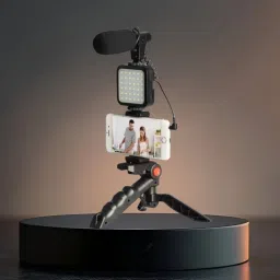 FRONY Video Kit with Tripod, LED Lights and Wireless Microphone Setup For VloggingR291 Tripod-picture-2