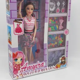happy amriya Girl Doll Series With Doll makeup Set For Kids-image-75