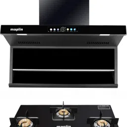 Combo of LPG Cooktop (GH03) and Kitchen Chimney T05 (90cm) Auto Clean Wall Mounted Black 1400 CMH Chimney-image-83