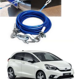 ™ Car Tow Rope with 10mm 13ft Steel Cable and Hooks 4.5 m Towing Cable Jazz 4.5 m Towing Cable-picture-2