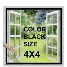 Polyester Adults Washable LKG 4*4 BLACK WIN NET Mosquito Net-25