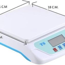 NIBBIN Compact With Backlight 30 kg with Adaptor Digital Multi-Purpose Kitchen (TS500) WHITE Weighing Scale image 3
