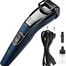 SDET Heavy Duty Rechargeable Professional Trimmer Low Noise Clipper for Men and Women Grooming Kit 60 minRuntime 1 Length Settings-image-1