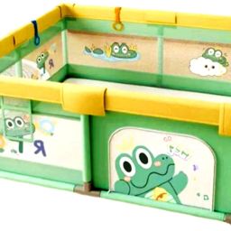 180*150CM Baby Playpen kids Safety Mesh for Babies Infant Play Yard Play Area-image-5