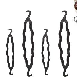 6 Pcs Premium Bun Clip Hair Donut Juda Maker/ Magic Clip Hair Lock/ Juda Twister Hair Accessory Set-image-32