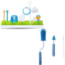 Baby Bottle Drying Rack with Bottle Cleaning Brush, Drying Rack Stand-image-69