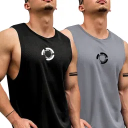 Pack of 2 Mens Gym Vest Men Vest-image-17