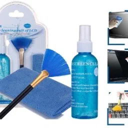 Wifton Cleaner Kit 3 in 1 Screen Cleaner With Spray Cloth Brush Clean Tool for Laptops, Computers, Mobiles-1