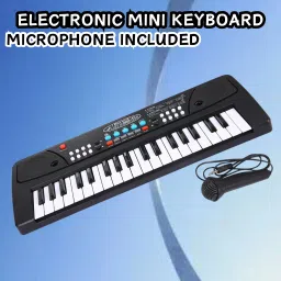 (Piano Keyboard) Toy with 37 Key, Recording and Mic, Adapter for DC Power Q393 (Piano Keyboard) Toy with 37 Key, Recording and Mic, Adapter for DC Power Q393 Analog Portable Keyboard-26