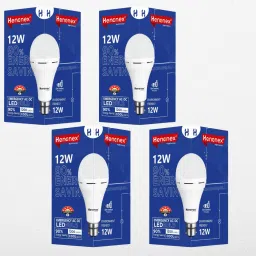 12W Emergency Bulbs Pack of 4 | Rechargeable Backup Lighting for Power Cuts 4 hrs Bulb Emergency Light-image-20