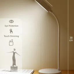 akr Powerful Rechargeable Emergency Touch Sensor On/Off Study Lamp USB Desk Study Lamp image 3